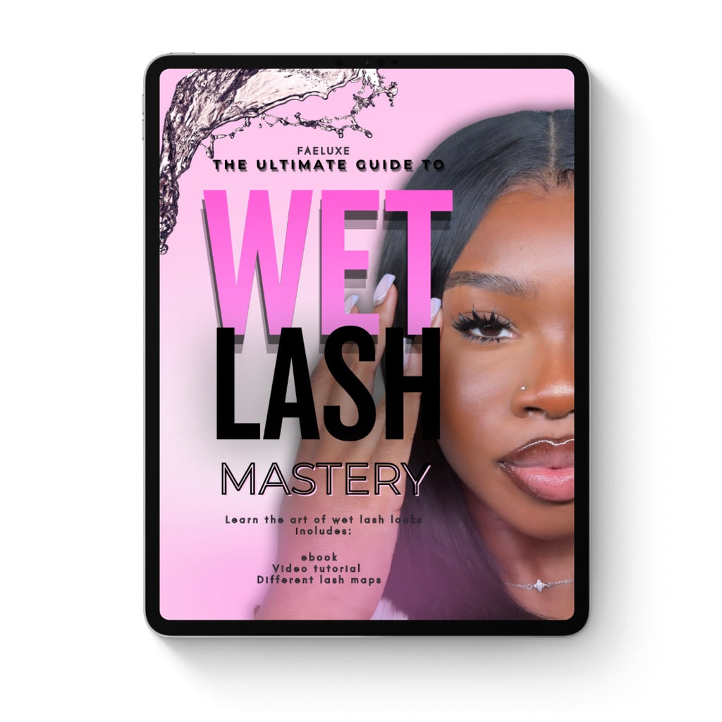 Wet Lash Mastery ebook on iPad