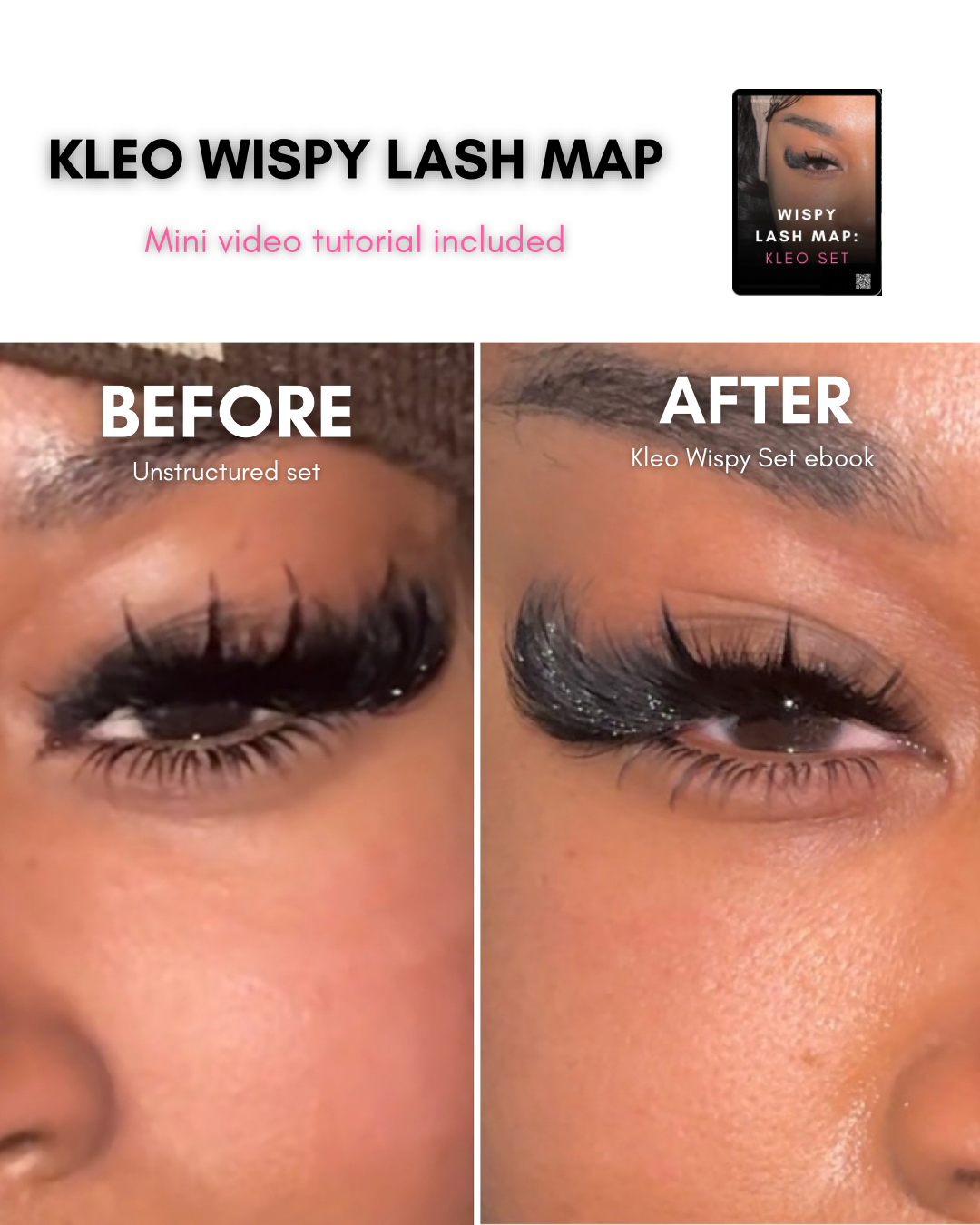 WISPY LASH MAP- DESIGN 4 (including mini video clip tutorial)